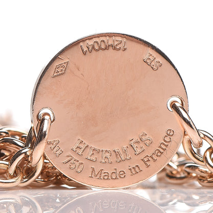 Hermes 18K Rose Gold Confettis Bracelet 4 of 4