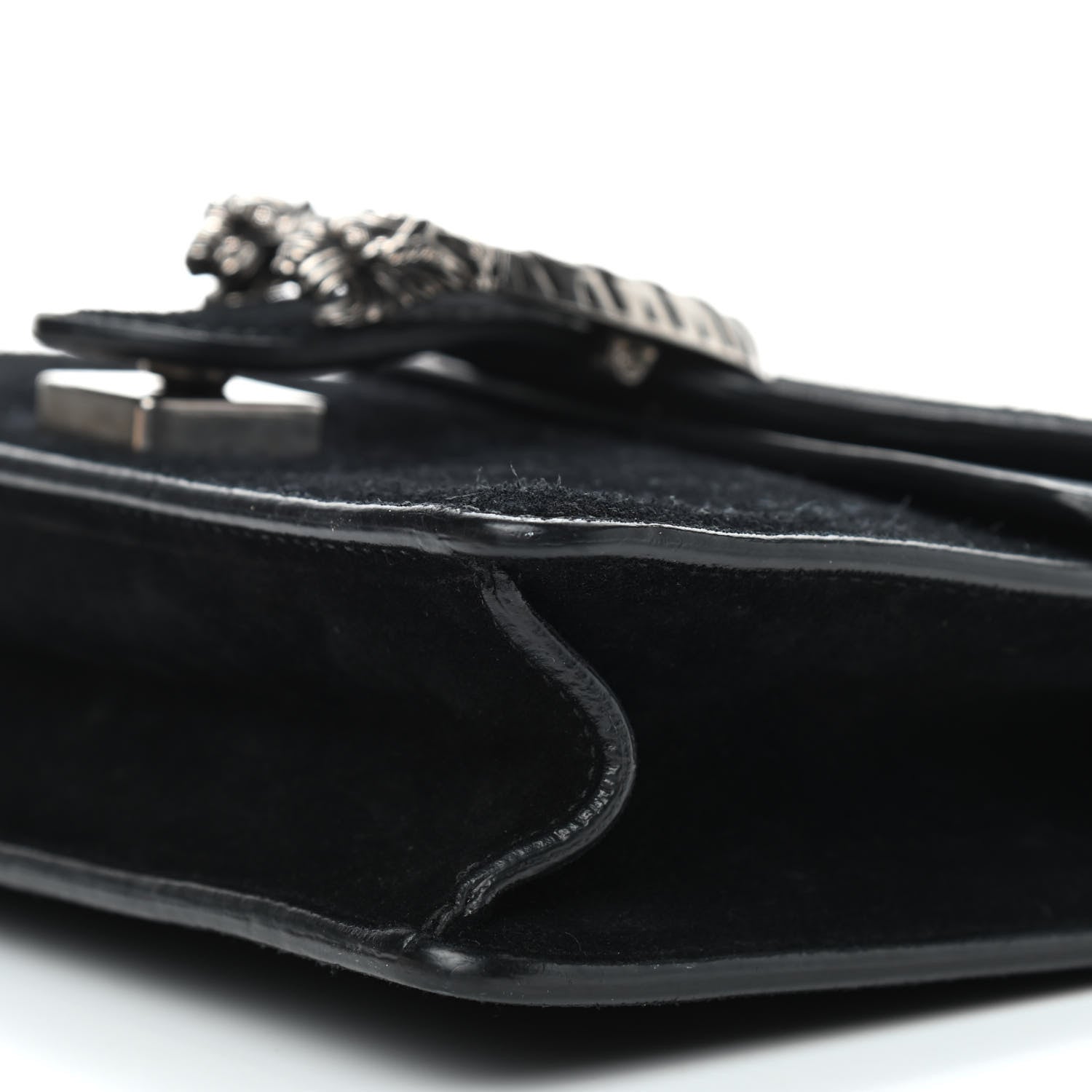 Gucci Suede Mini Dionysus Shoulder Bag Black 9 of 10
