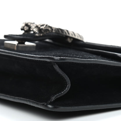 Gucci Suede Mini Dionysus Shoulder Bag Black 9 of 10