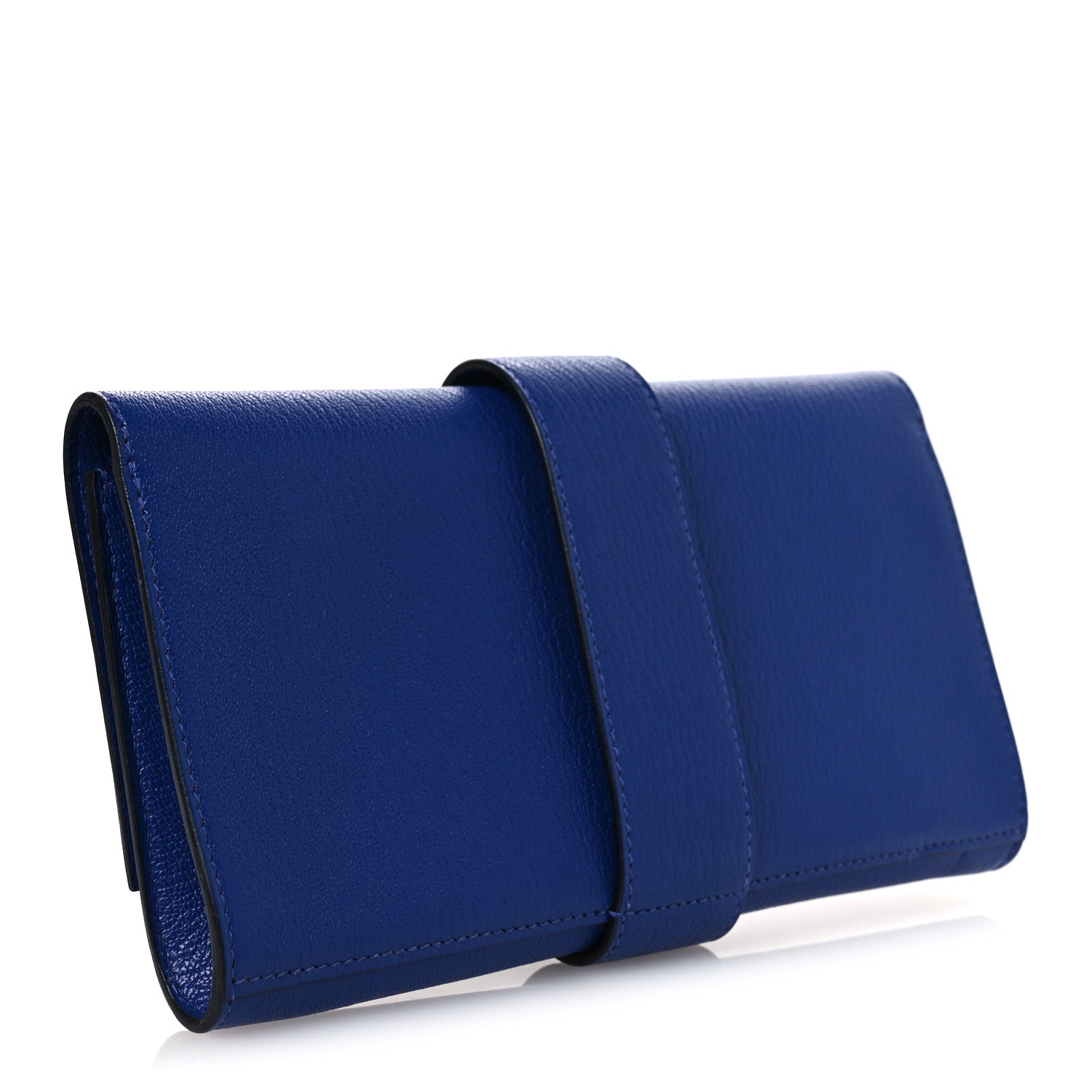 Hermes Chevre Mysore Medor 23 Clutch Bleu Hydra Electric Blue 3 of 8