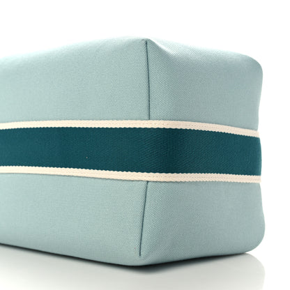 Hermes Canvas Large Bride-A-Brac Pouch Eucalyptus 9 of 10