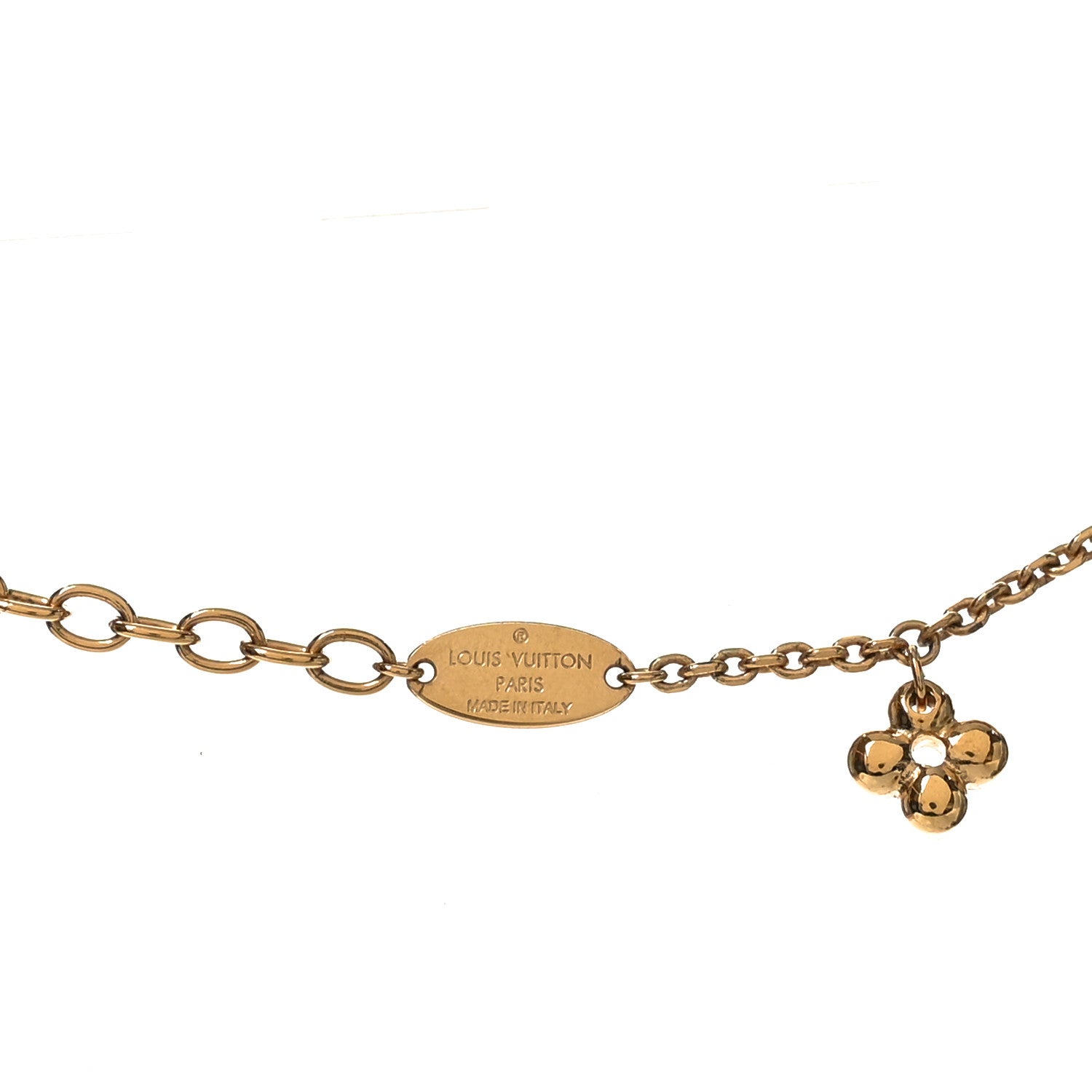 Louis Vuitton Metal Blooming Supple Necklace Gold 9 of 10