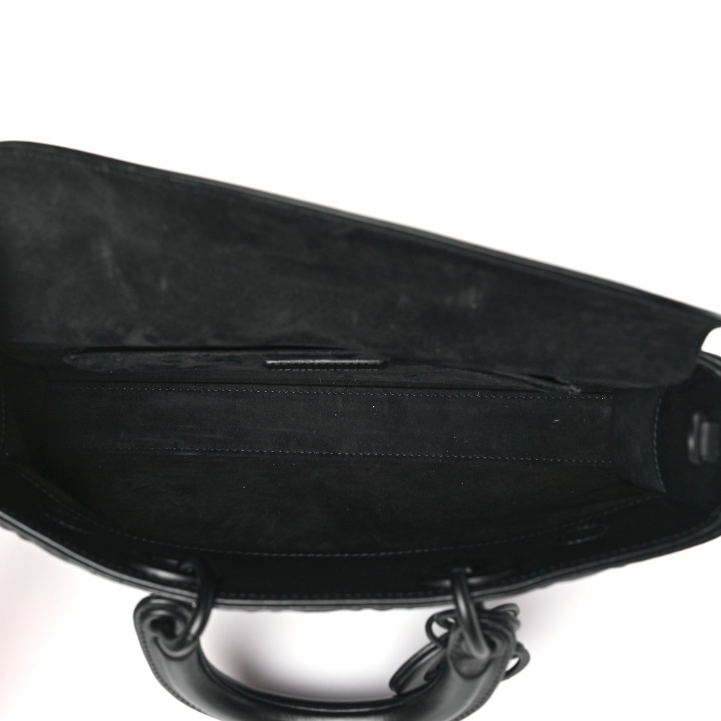 Calfskin Cannage Diamond Medium Lady D-Joy Black
