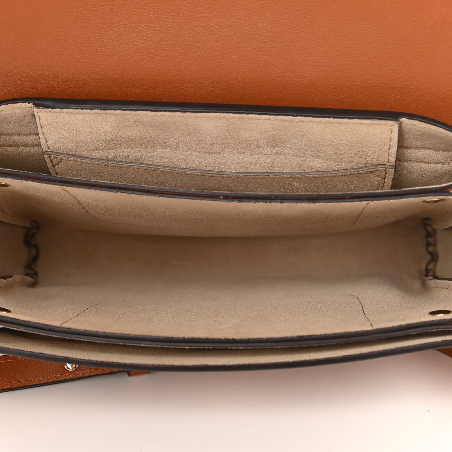 Chloe Suede Calfskin Small Faye Shoulder Bag Tobacco 5 of 12