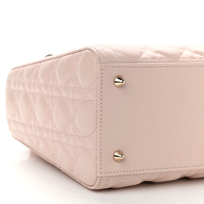Christian Dior Lambskin Cannage Medium Lady Dior Rose Poudre 8 of 9