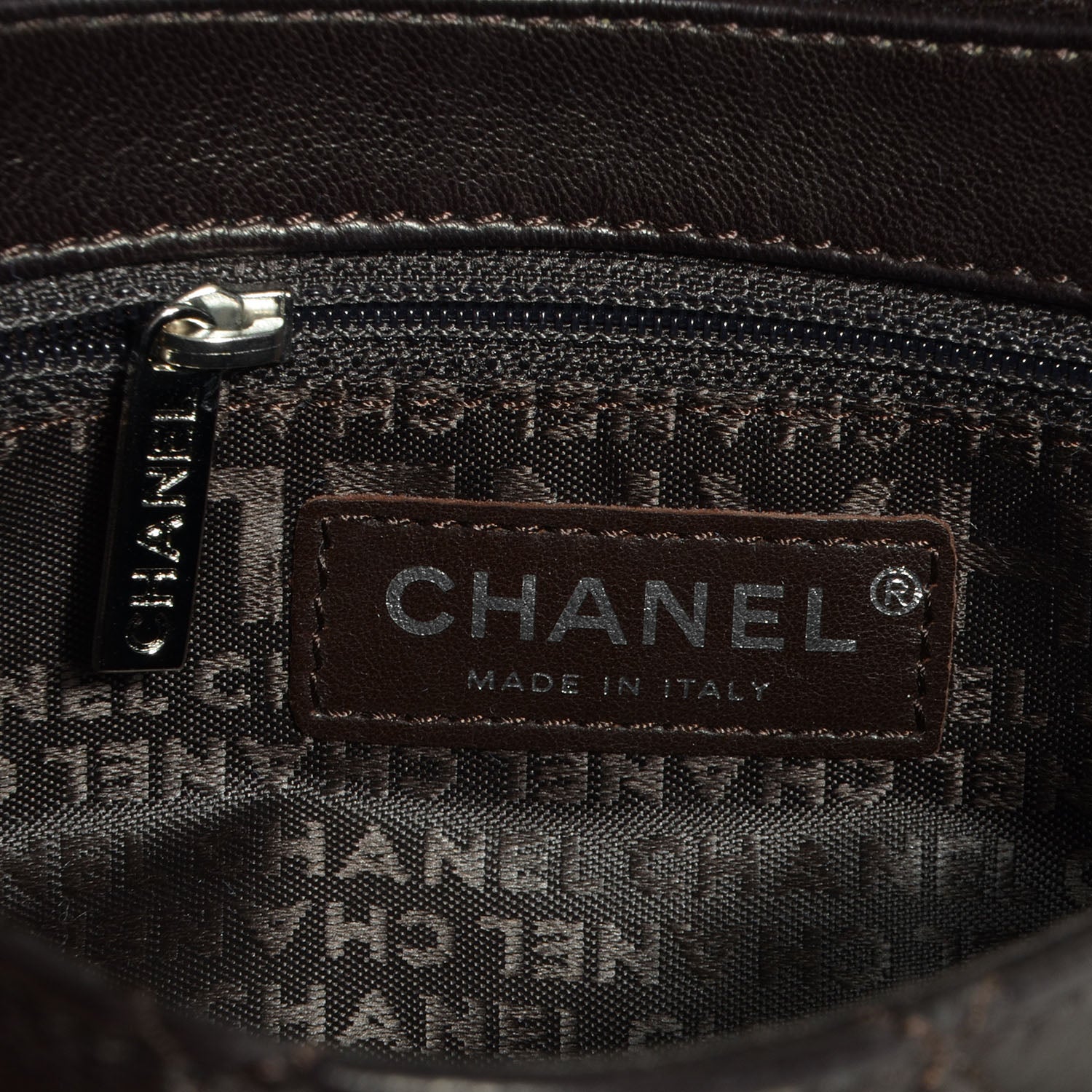 Chanel Lambskin Quilted Shoulder Bag Brown 6 of 8