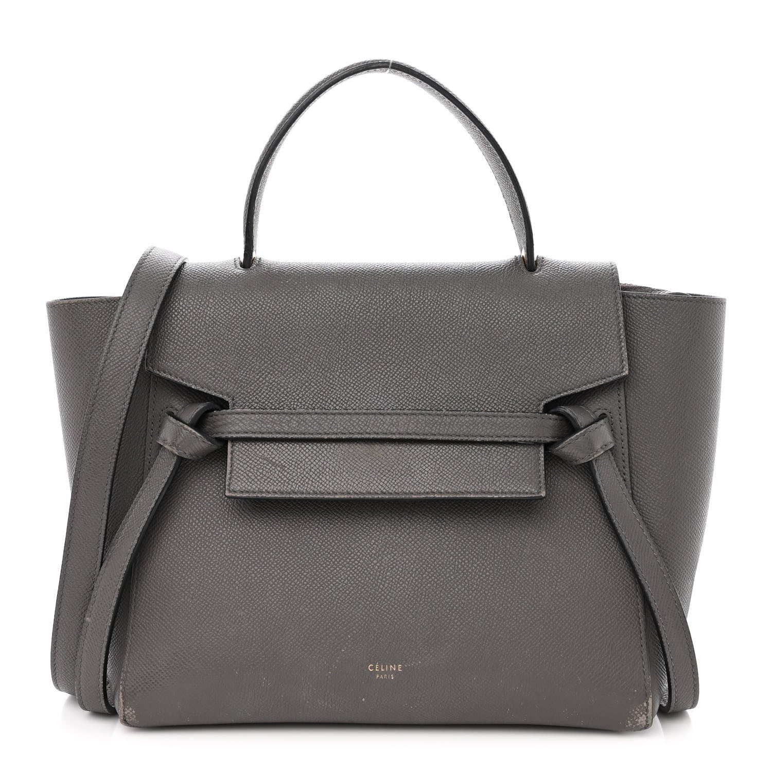 Celine Grained Calfskin Micro Belt Bag Grey 1 of 21