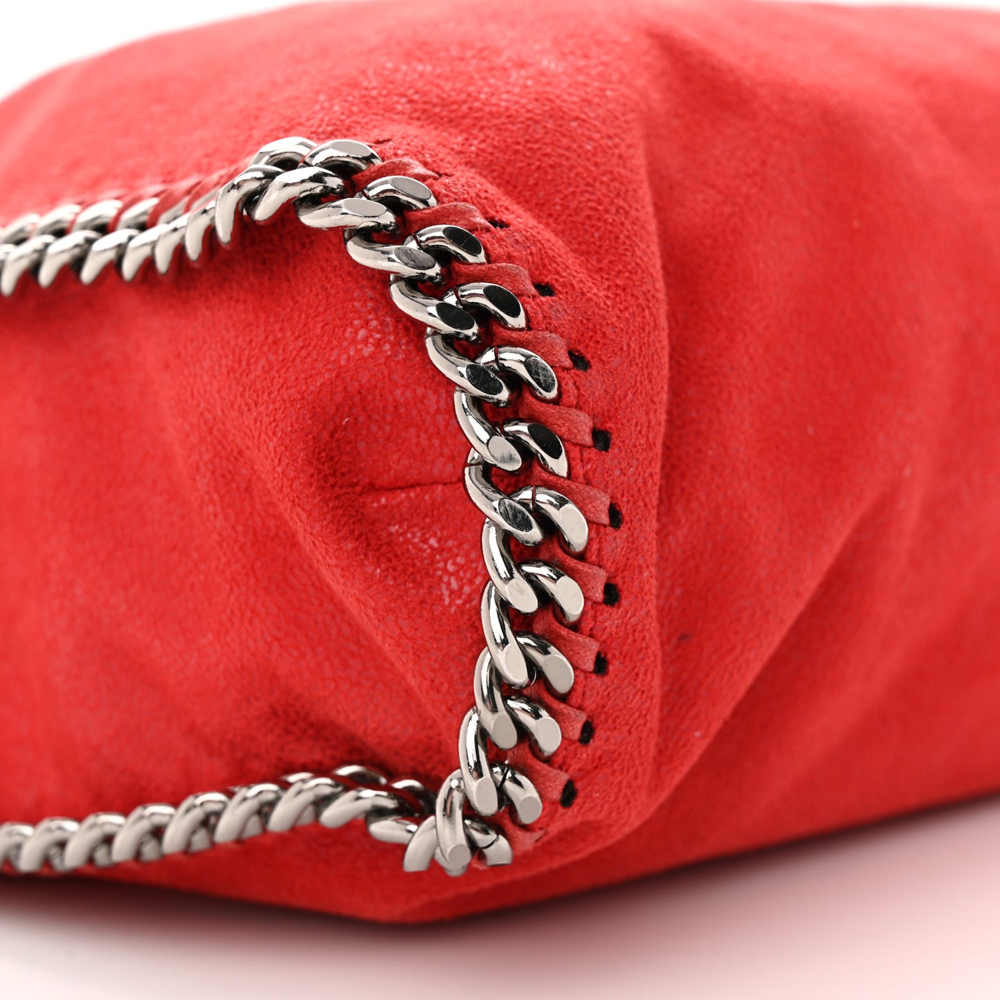 Shaggy Deer Falabella Fold Over Tote Cherry