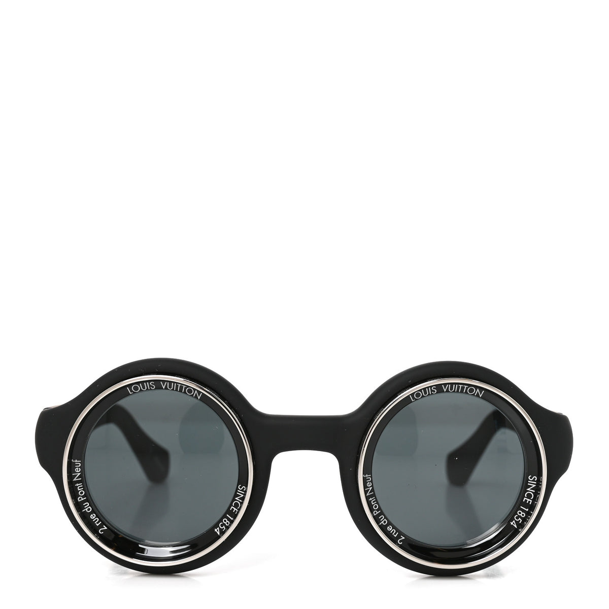Rubber Super Vision Round Sunglasses Z2386U Black