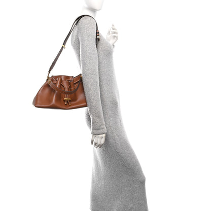Jimmy Choo Soft Natural Calfskin Bon Bon East West Bucket Bag Tan Ecru 2 of 10