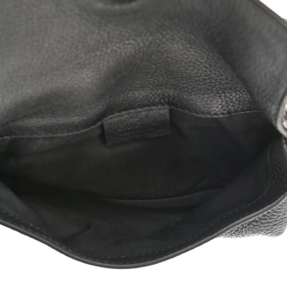 Gucci Pebbled Calfskin Soho Flap Belt Bag Black 5 of 8