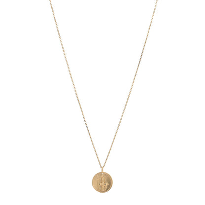 Van Cleef & Arpels 18K Yellow Gold Zodiac Virgo Pendant Necklace 1 of 5
