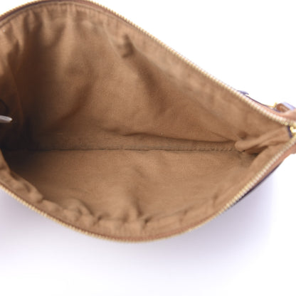 MCM Visetos Medium Stark Wristlet Pouch Cognac 4 of 10