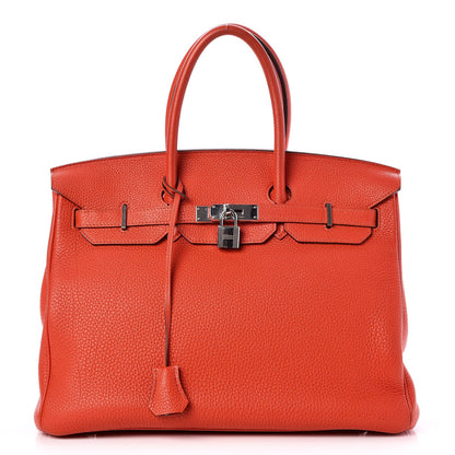 Hermes Togo Birkin 35 Capucine 1 of 35