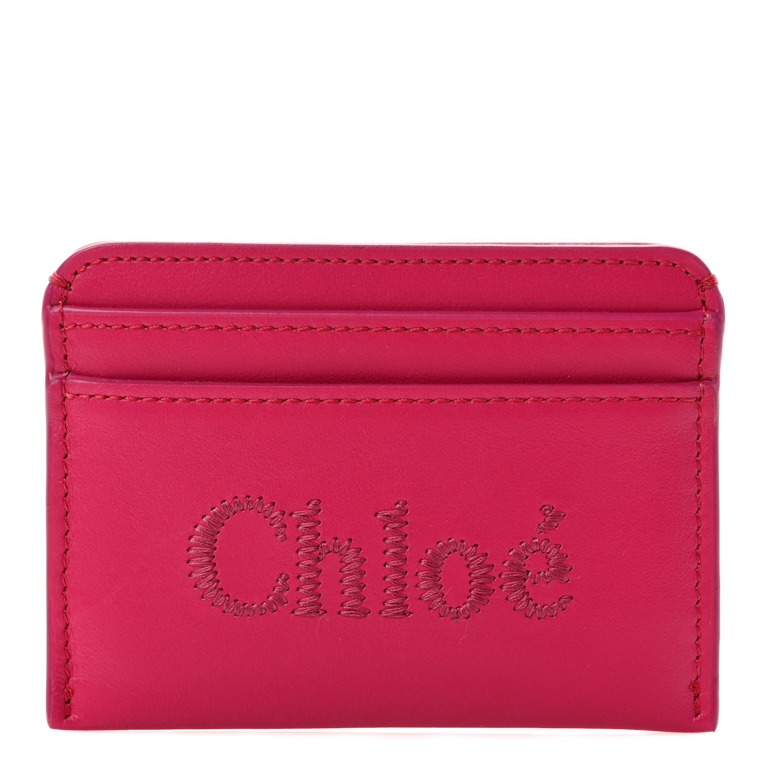 Chloe Calfskin Sense Card Holder Fizzy Pink 1 of 8