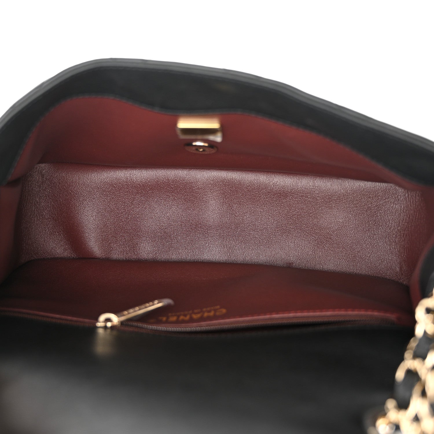 Chanel Lambskin Quilted Pearl Edge Rectangular Flap Bag Black 5 of 11