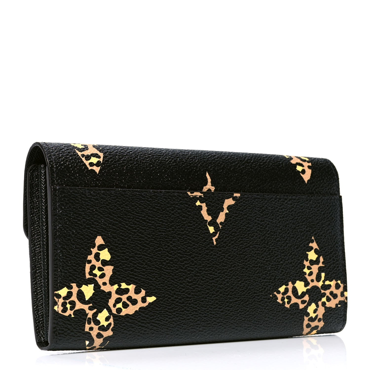 Louis Vuitton Monogram Giant Jungle Sarah Wallet Black 3 of 5