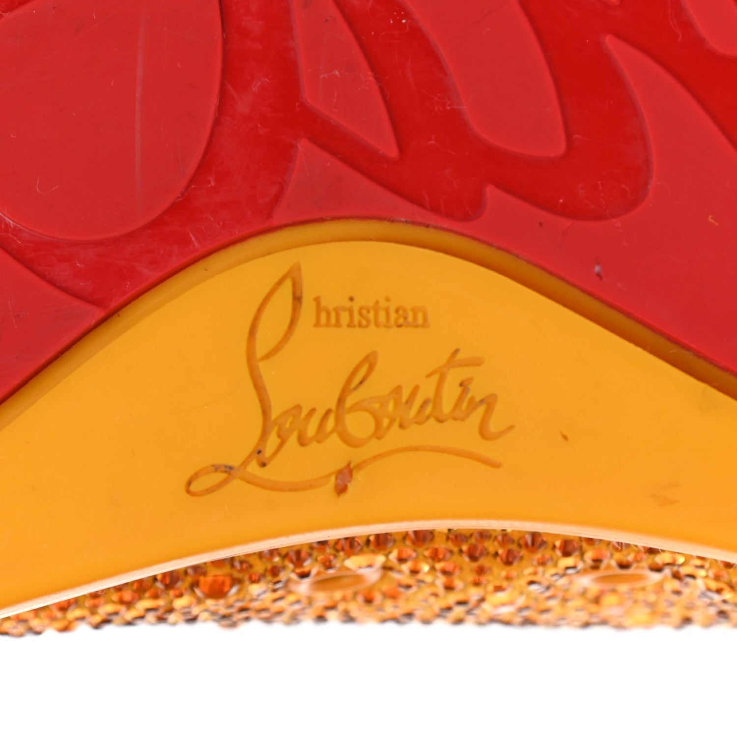 Christian Louboutin Calfskin Veau Velours Strass Louis Junior Flat Sneakers 41 Topaz 6 of 26