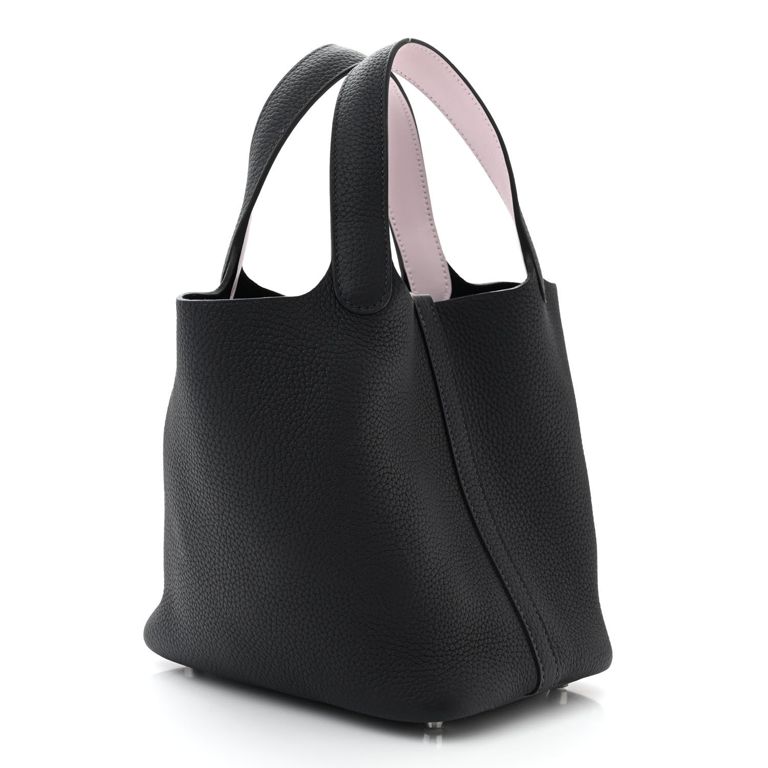 Hermes Taurillon Clemence Swift Eclat Picotin Lock 18 PM Caban Mauve Pale 3 of 11