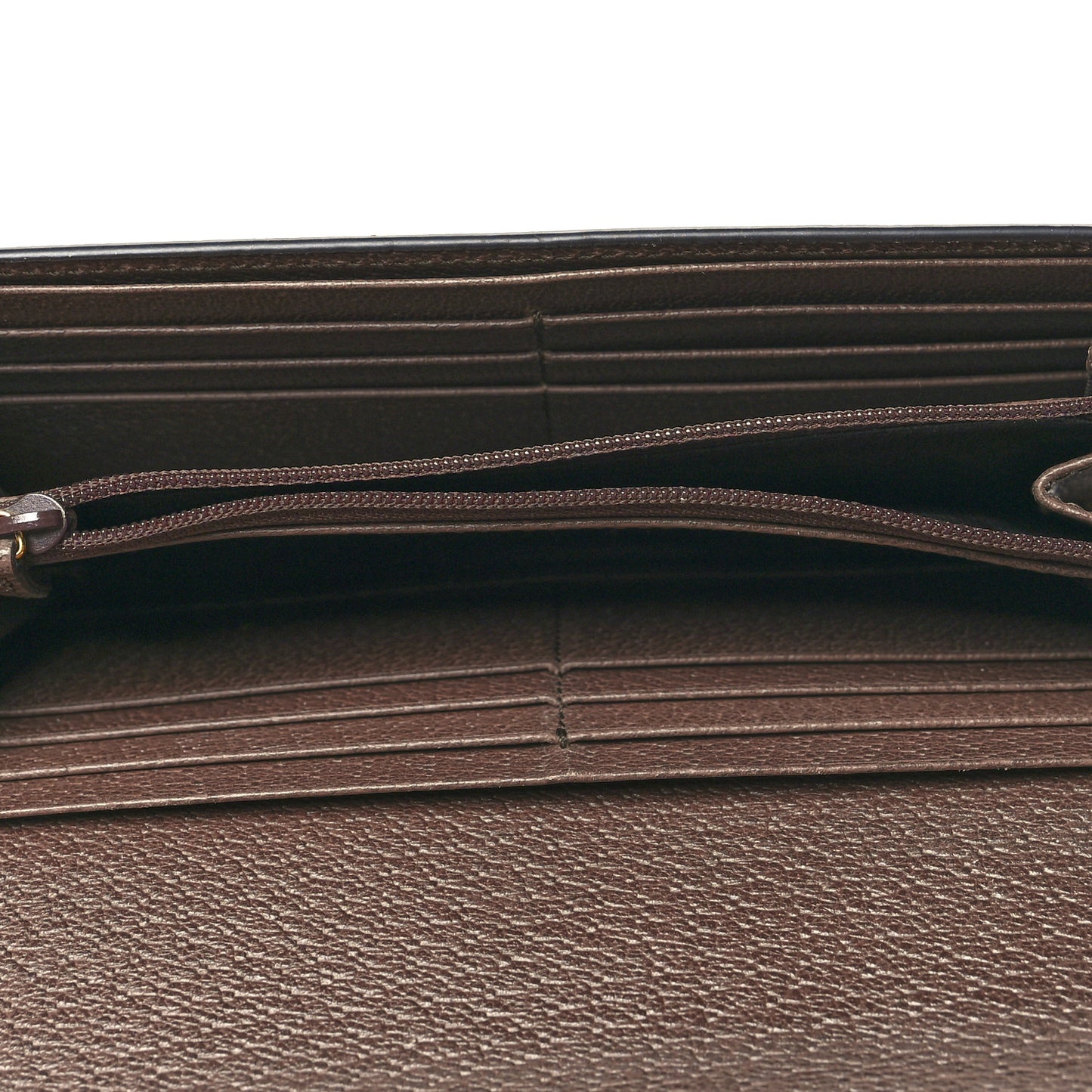 GG Supreme Monogram Web Ophidia Continental Wallet Brown