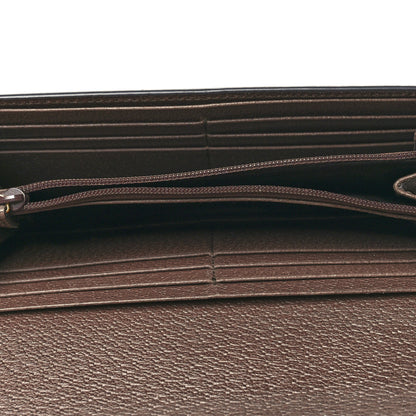 Gucci GG Supreme Monogram Web Ophidia Continental Wallet Brown 5 of 10