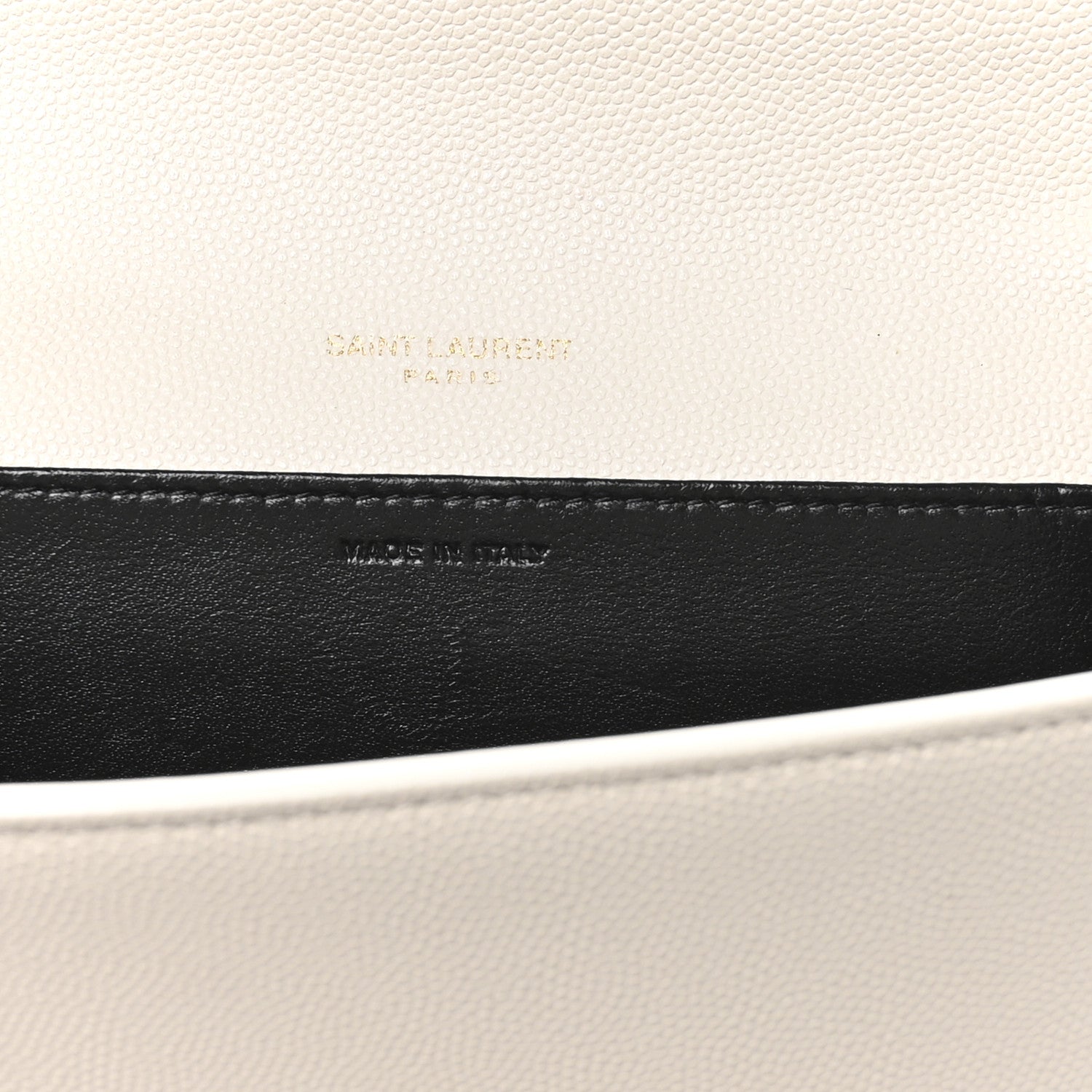Saint Laurent Grain De Poudre Monogram Uptown Chain Wallet Crema Soft 7 of 11
