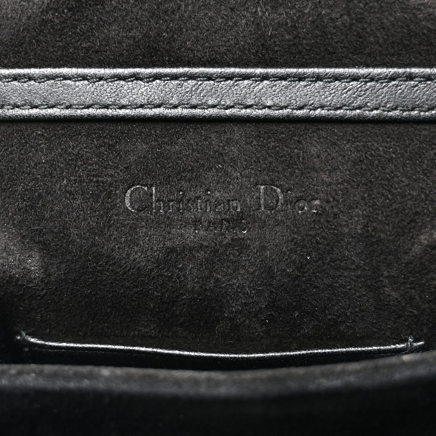 Lambskin Studded Vertical Diorama Black