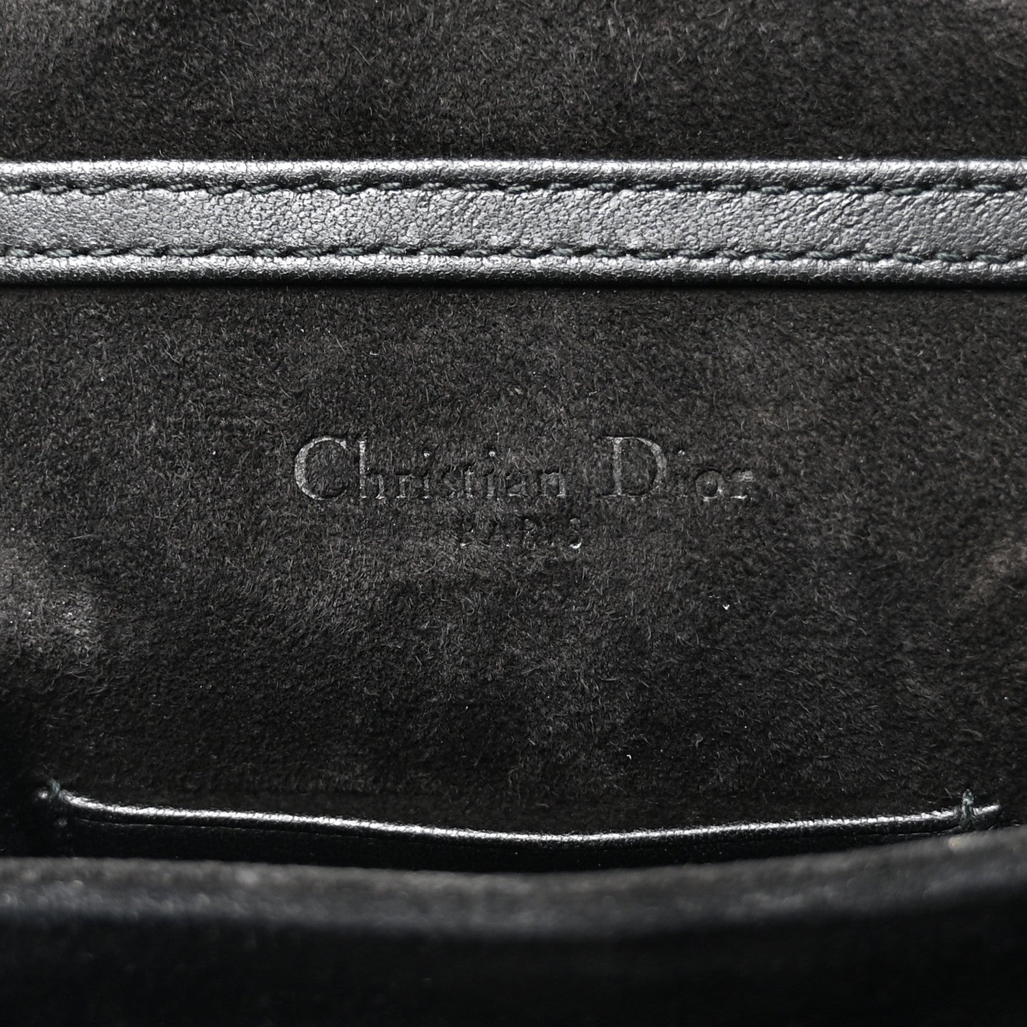 Christian Dior Lambskin Studded Vertical Diorama Black 6 of 10