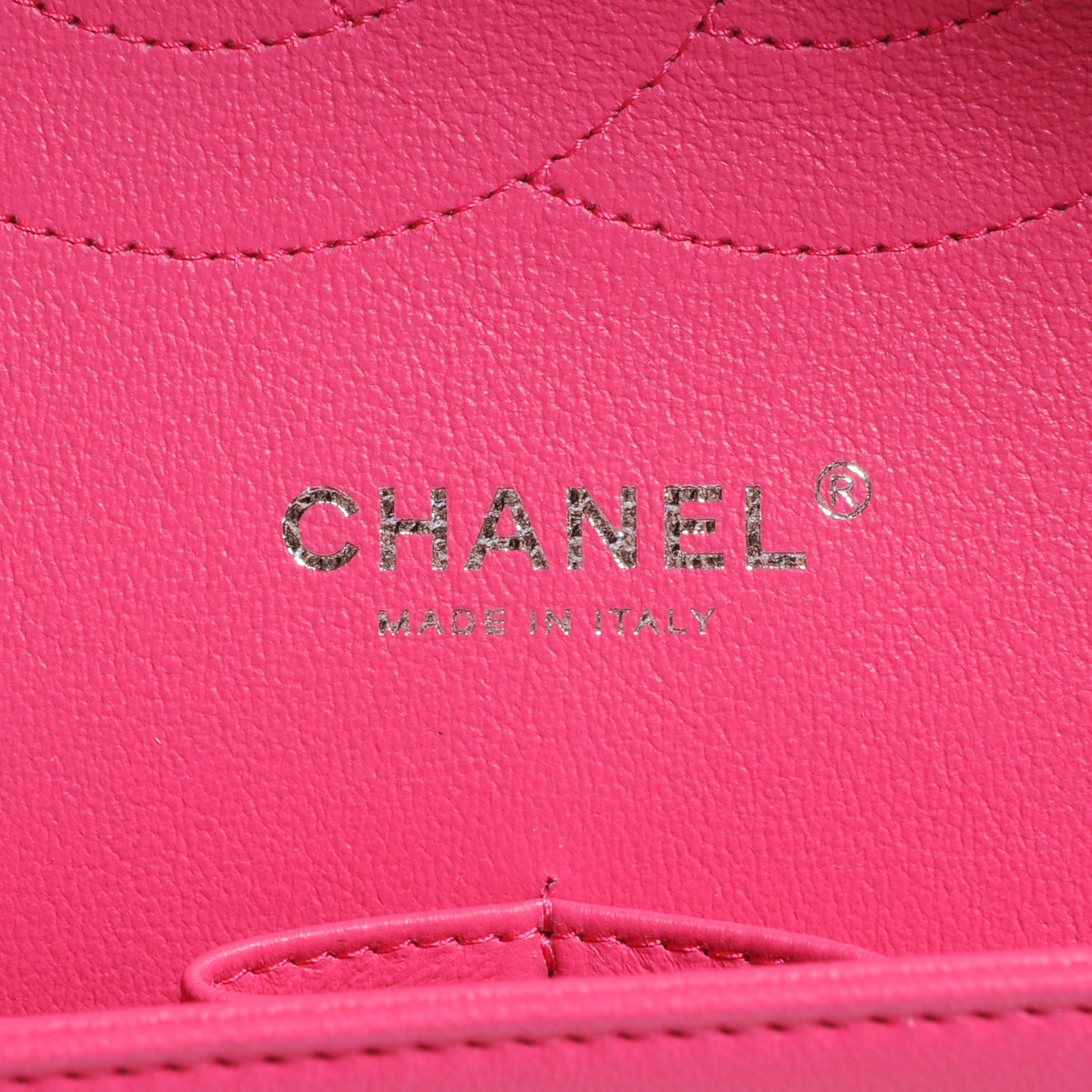Chanel Lambskin Quilted Jumbo Double Flap Dark Pink 7 of 9