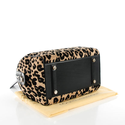 Louis Vuitton Jacquard Velvet Leopard Print Stephen Sprouse Speedy 4 of 7