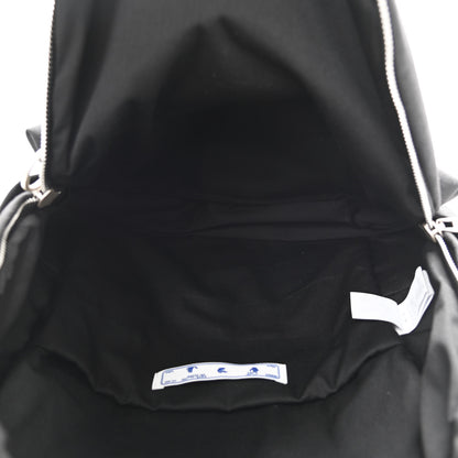 Off-White Canvas Quote Backpack Black 5 of 13