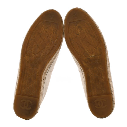 Chanel Lambskin CC Espadrilles 40 White 5 of 16