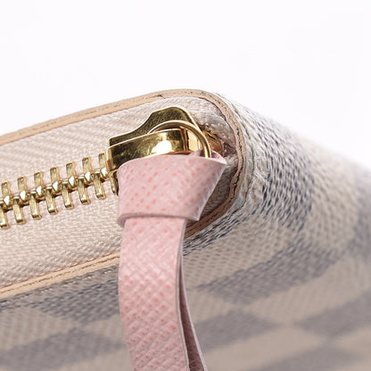 Louis Vuitton Damier Azur Clemence Wallet Rose Ballerine 12 of 14