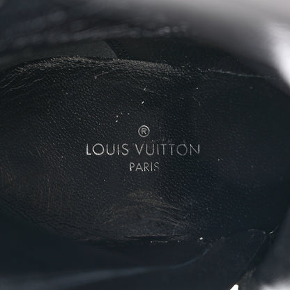 Louis Vuitton Calfskin Monogram Afterglow Platform Ankle Boots 36 Black 7 of 10