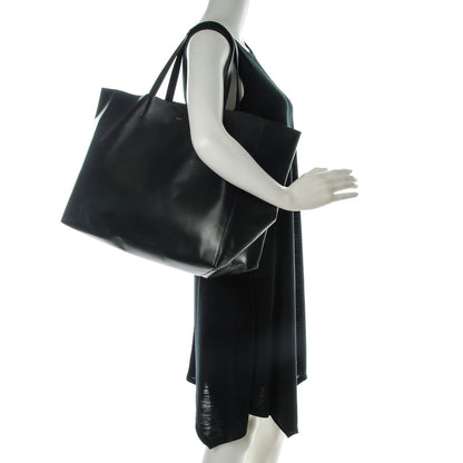 Celine Lambskin Horizontal Cabas Black 2 of 6