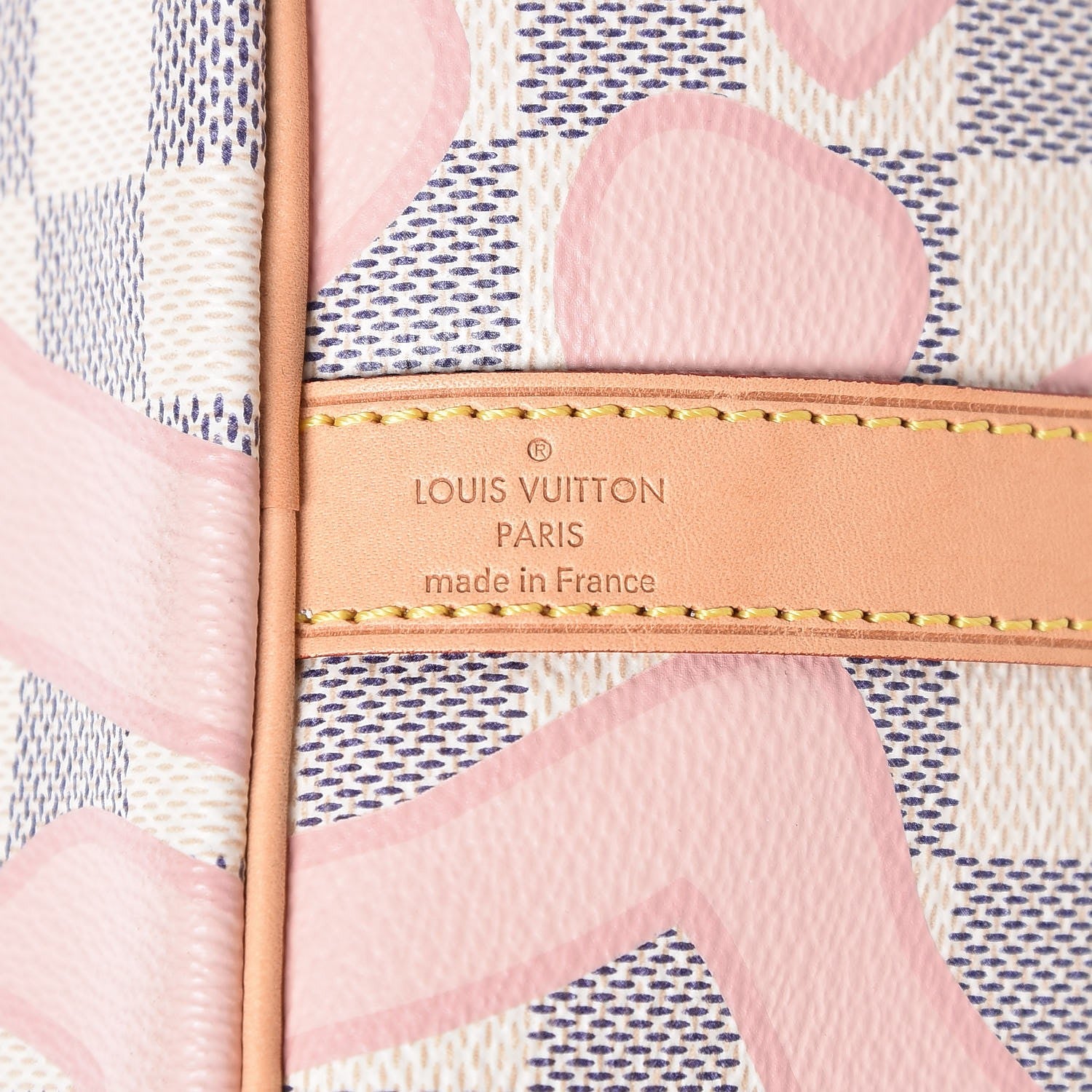 Louis Vuitton Damier Azur Tahitienne Speedy Bandouliere 30 Rose Ballerine 6 of 7