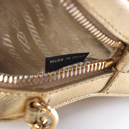 Prada Metallic Saffiano Mini Camera Crossbody Platino 7 of 17