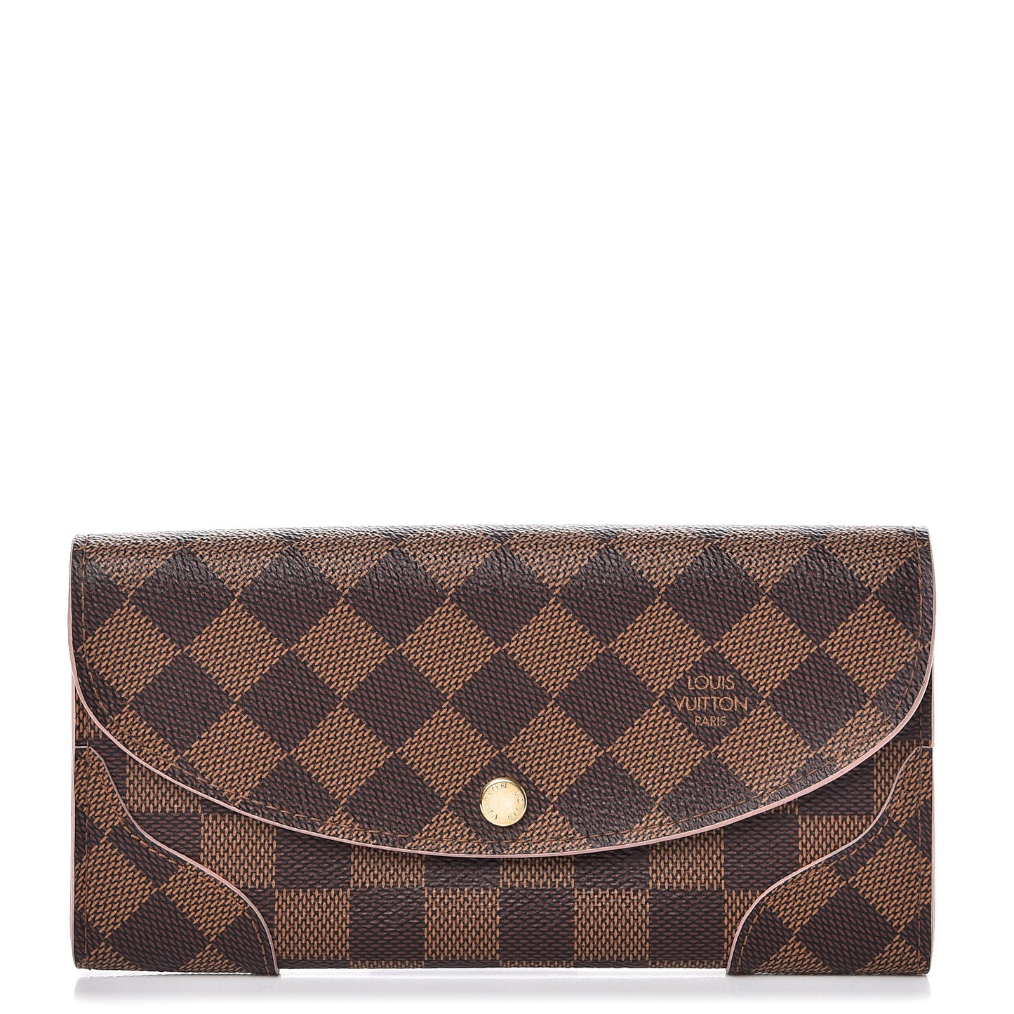 Damier Ebene Caissa Wallet Rose Ballerine