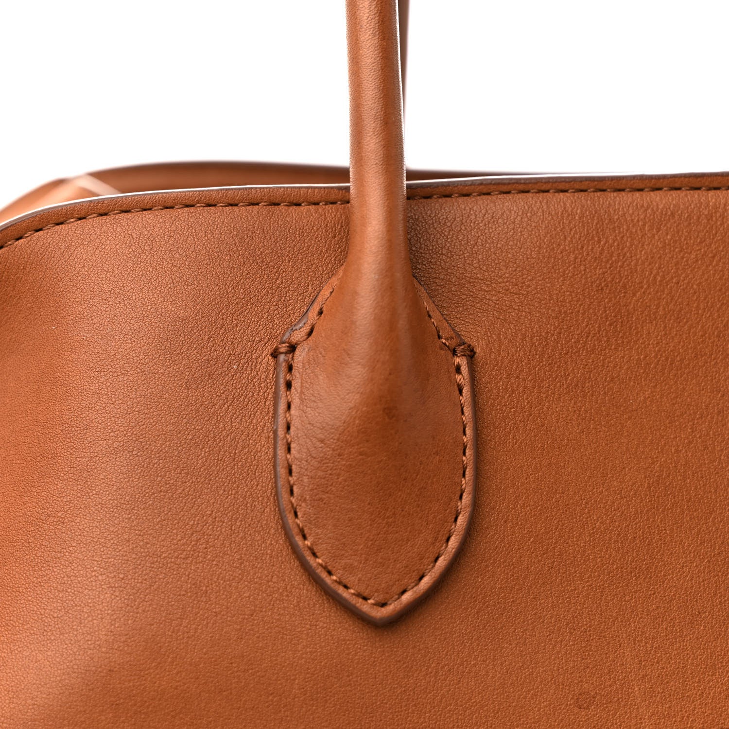The Row Polished Saddle Calfskin Soft Margaux 15 Cuir 16 of 17