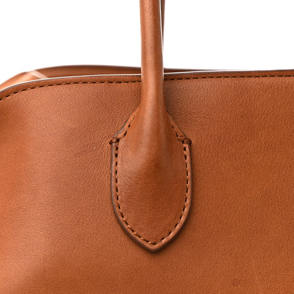 The Row Polished Saddle Calfskin Soft Margaux 15 Cuir 16 of 17