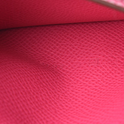 Hermes Epsom Bi-Color Bearn Wallet Tosca Rose Tyrien 7 of 8