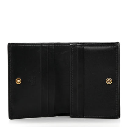 Gucci Guccissima Signature Crystal Cat Card Case Wallet Black 5 of 7