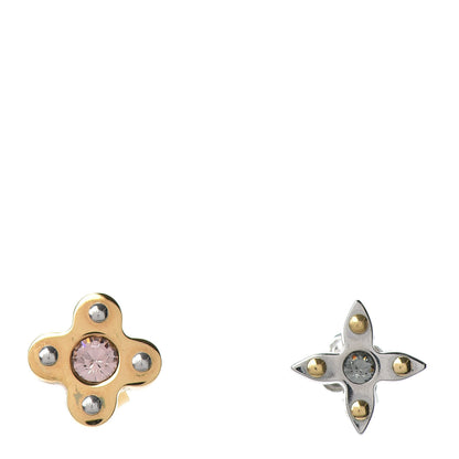 Louis Vuitton Swarovski Crystal Love Letter Timeless Ear Stud Earrings 1 of 5