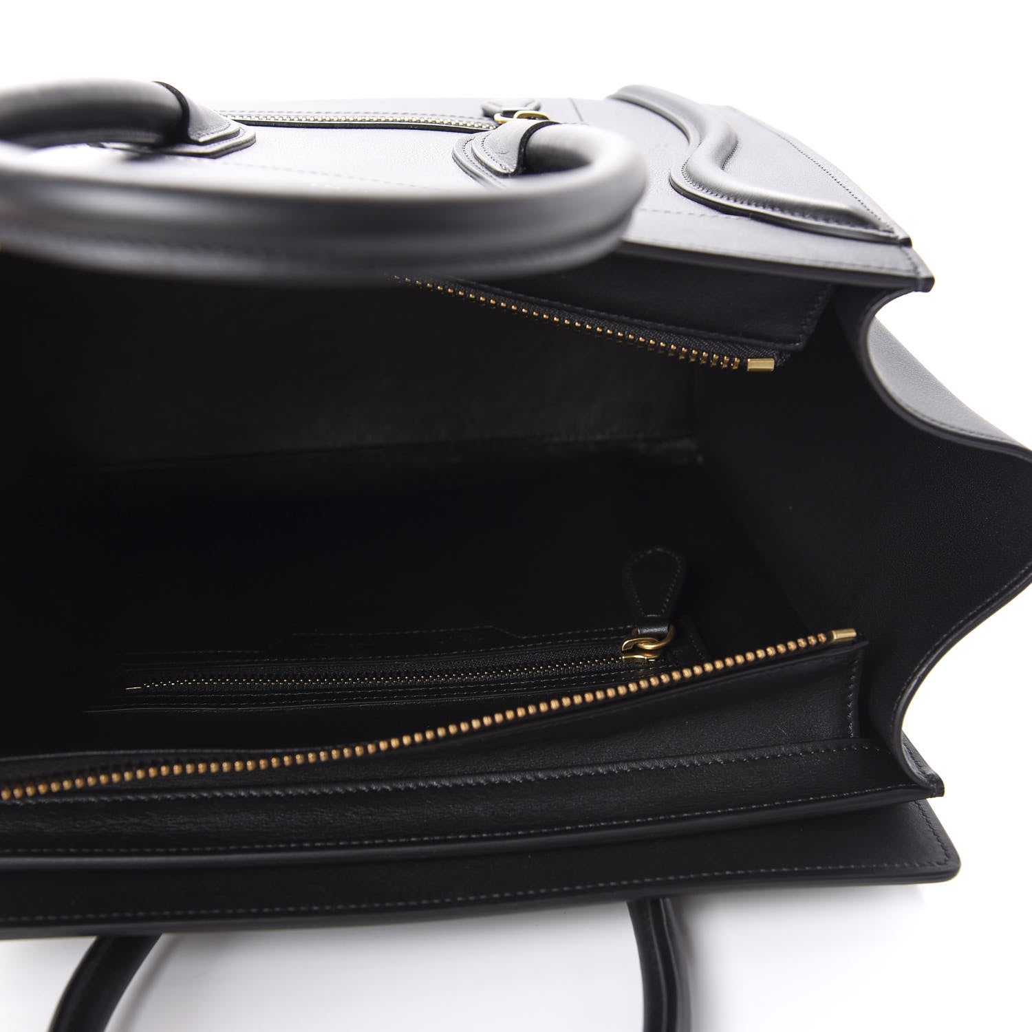 Celine Smooth Calfskin Micro Luggage Black 5 of 10
