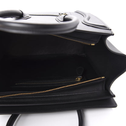 Celine Smooth Calfskin Micro Luggage Black 5 of 10