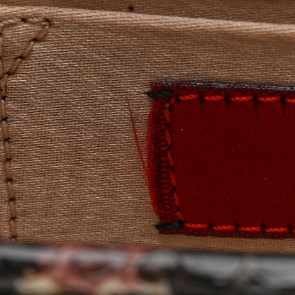 Valentino Garavani Snakeskin Crystal Clutch Brown Multicolor 10 of 10