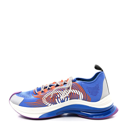Gucci Technical Knit Fabric Waves Mens Gucci Run Sneakers 10 Great White Blue 1 of 7