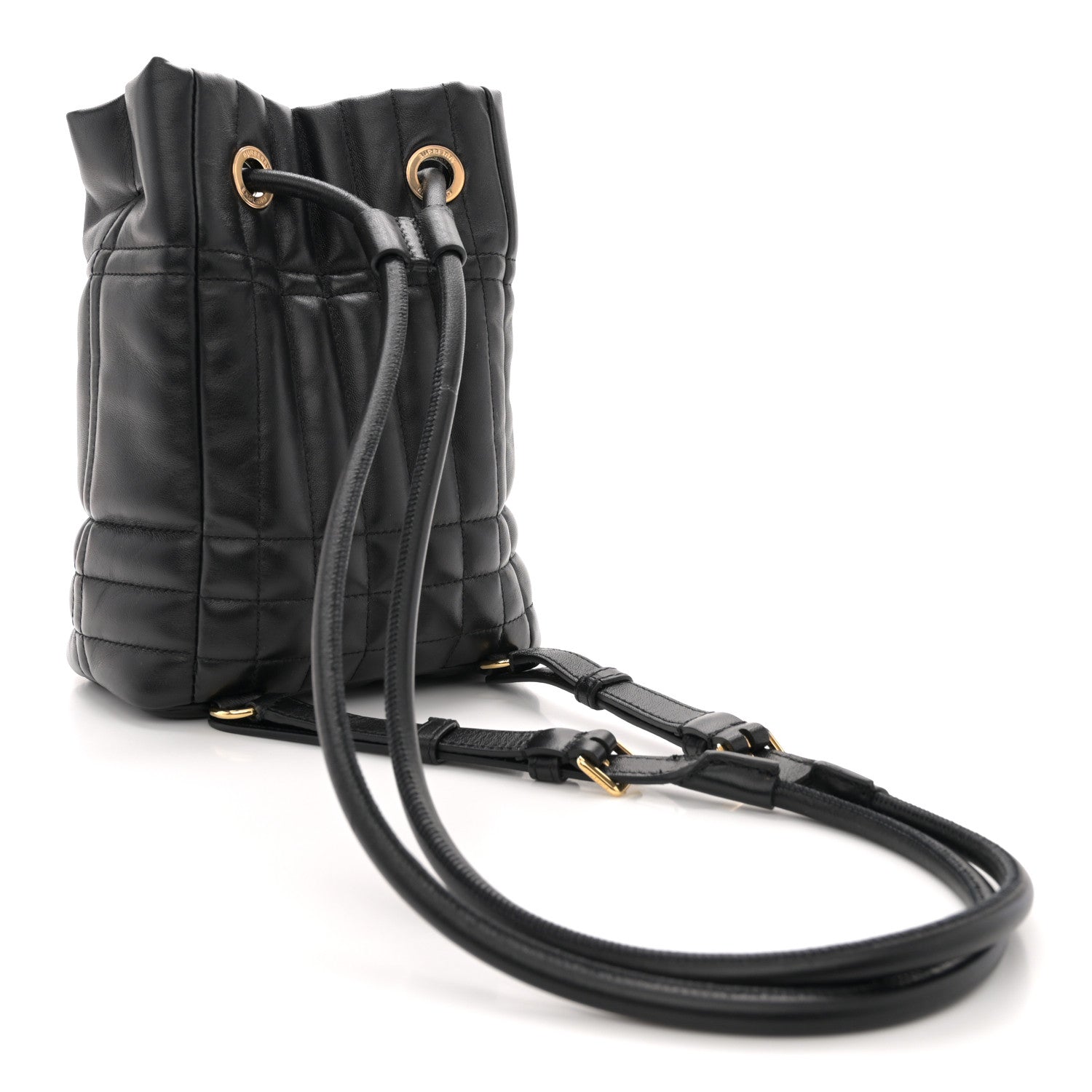 Burberry Lambskin Quilted Mini Lola Backpack Black 2 of 9