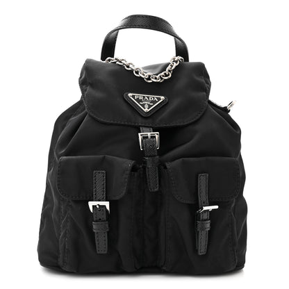 Prada Nylon Vela Mini Crossbody Backpack Black 1 of 14