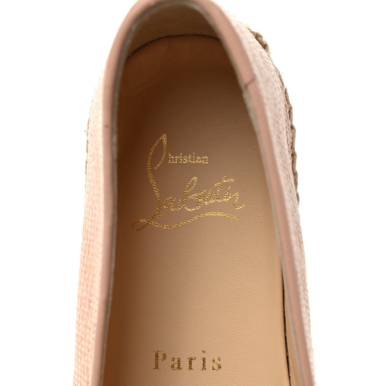 Christian Louboutin Nanou Orlato Donna Espadrilles 37 Paille Croisette 7 of 10